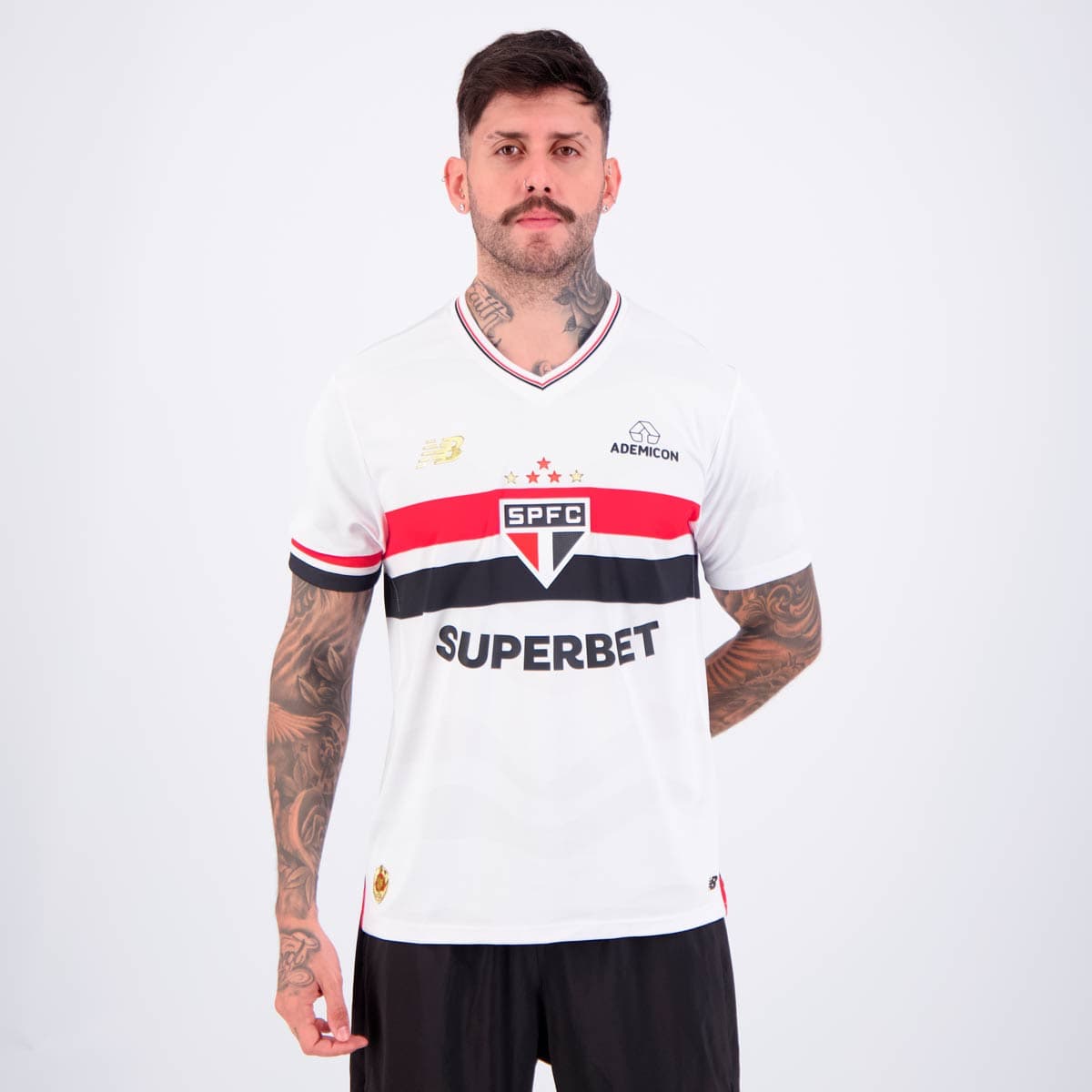 Camisa São Paulo I Tricolor — foto frontal